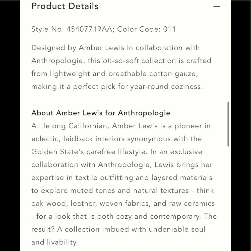 New Anthropologie Amber Lewis Gretchen Gauze Duvet Cover Ivory King